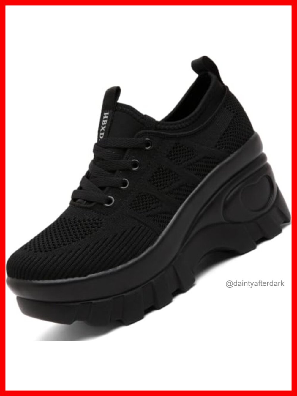 Women's Chunky Platform Wedge Walking Shoes Orthopedic Knit Sneakers